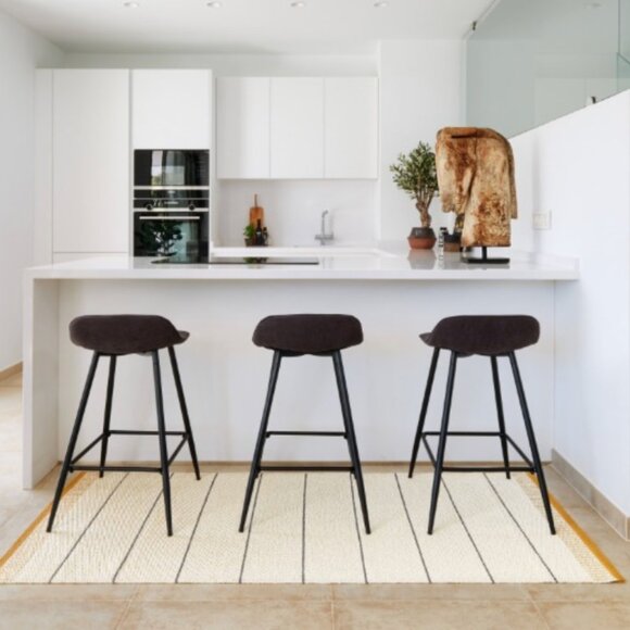 Pappelina Cream indoor/outdoor belle runner in Ochre - Picture 3 of 5